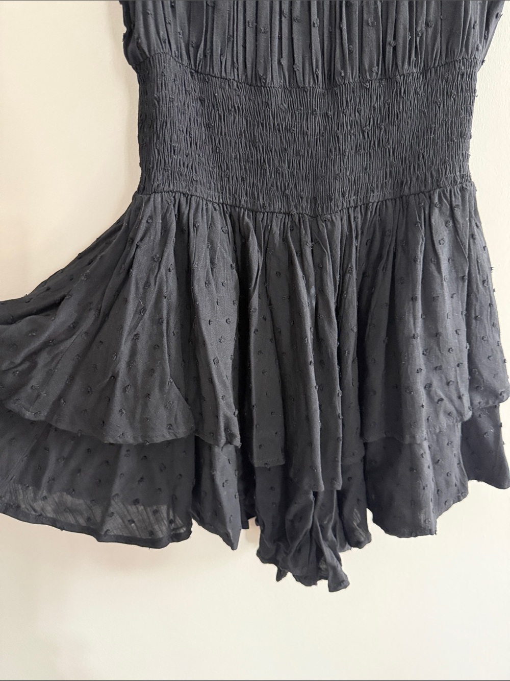 Princess Polly Black Ruffled Romper - Picture 4 of 4